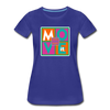 XZAKA - Women "Move It" Motivational T-Shirt - W2156 - royal blue