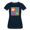 XZAKA - Women "Move It" Motivational T-Shirt - W2156 - deep navy