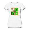 XZAKA - Women "Move It" Motivational T-Shirt - W2159 - white