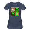 XZAKA - Women "Move It" Motivational T-Shirt - W2159 - heather blue