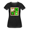 XZAKA - Women "Move It" Motivational T-Shirt - W2159 - charcoal gray