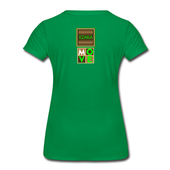 XZAKA - Women "Move It" Motivational T-Shirt - W2159 - kelly green