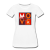 XZAKA - Women "Move It" Motivational T-Shirt - W2158 - white