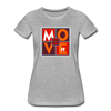 XZAKA - Women "Move It" Motivational T-Shirt - W2158 - heather gray