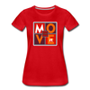 XZAKA - Women "Move It" Motivational T-Shirt - W2158 - red