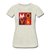 XZAKA - Women "Move It" Motivational T-Shirt - W2158 - heather oatmeal