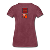 XZAKA - Women "Move It" Motivational T-Shirt - W2158 - heather burgundy