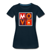 XZAKA - Women "Move It" Motivational T-Shirt - W2158 - deep navy