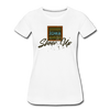 XZAKA - Women "Show Up" Motivational T-Shirt - W2162 - white