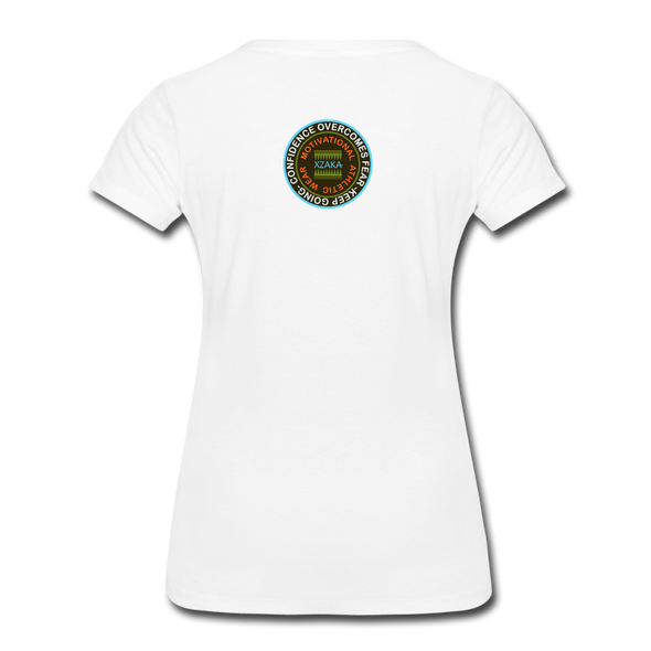 XZAKA - Women "Show Up" Motivational T-Shirt - W2162 - white