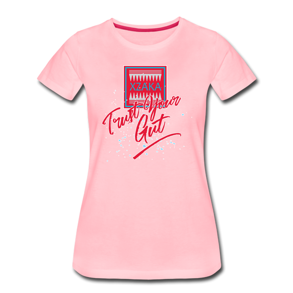 XZAKA - Women "Trust Your Gut" Motivational T-Shirt - W2160 - pink