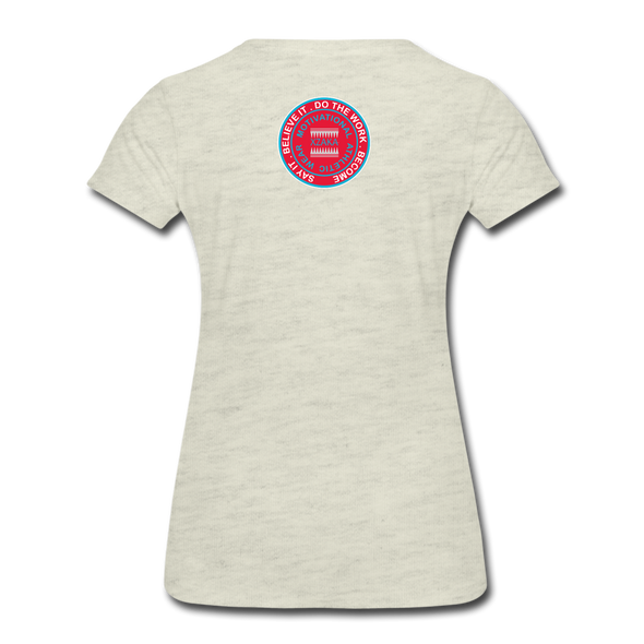 XZAKA - Women "Trust Your Gut" Motivational T-Shirt - W2160 - heather oatmeal