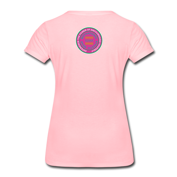 XZAKA - Women "Inter-Lock" Motivational T-Shirt - W2161 - pink