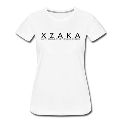 XZAKA - Women Motivational T-Shirt - W2263-1 - white