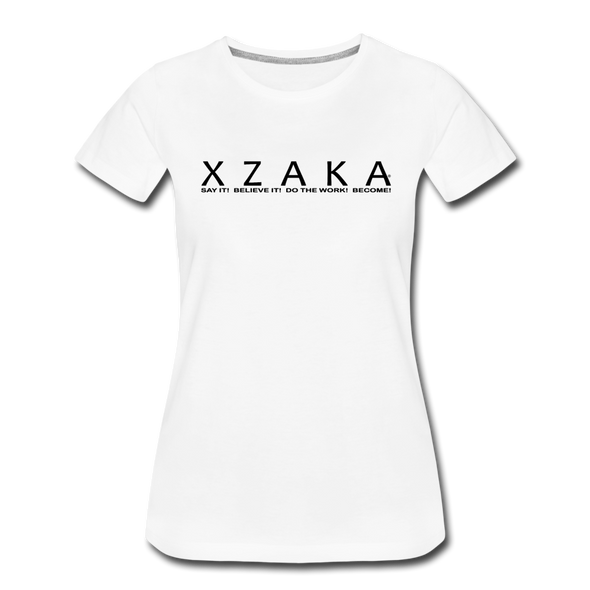 XZAKA - Women Motivational T-Shirt - W2263-1 - white