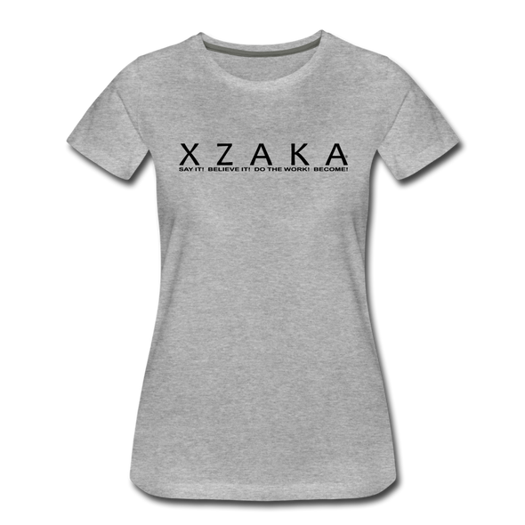 XZAKA - Women Motivational T-Shirt - W2263-1 - heather gray