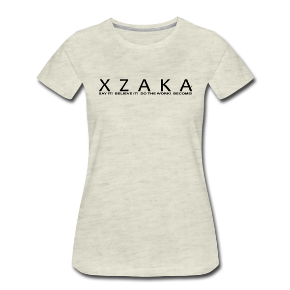 XZAKA - Women Motivational T-Shirt - W2263-1 - heather oatmeal