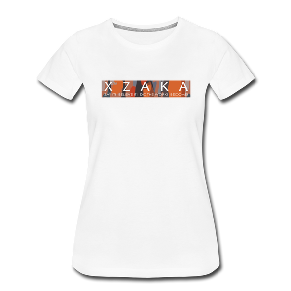 XZAKA - Women Motivational T-Shirt - W2263-2 - white