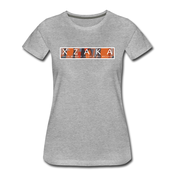 XZAKA - Women Motivational T-Shirt - W2263-2 - heather gray