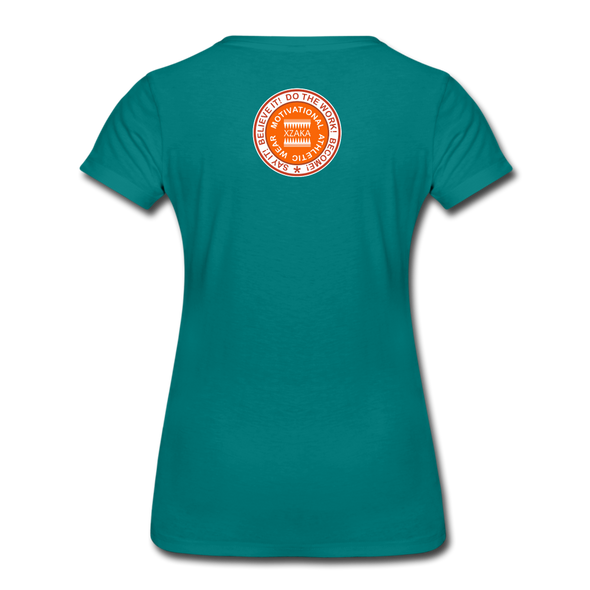 XZAKA - Women Motivational T-Shirt - W2263-2 - teal