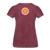 XZAKA - Women Motivational T-Shirt - W2263-2 - heather burgundy