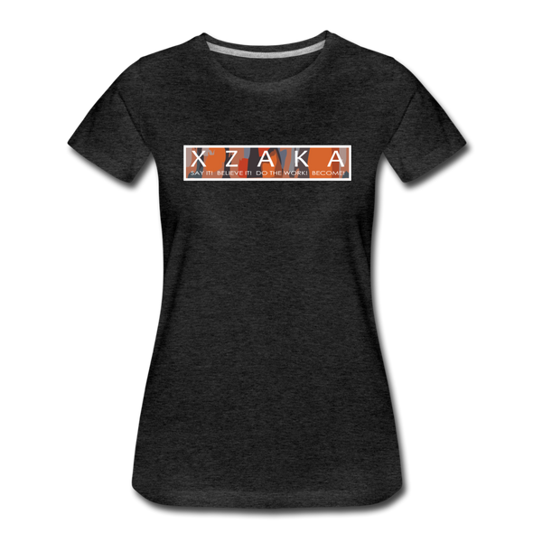 XZAKA - Women Motivational T-Shirt - W2263-2 - charcoal gray