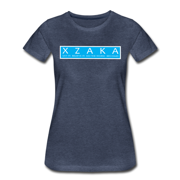 XZAKA - Women Motivational T-Shirt - W2263-3 - heather blue