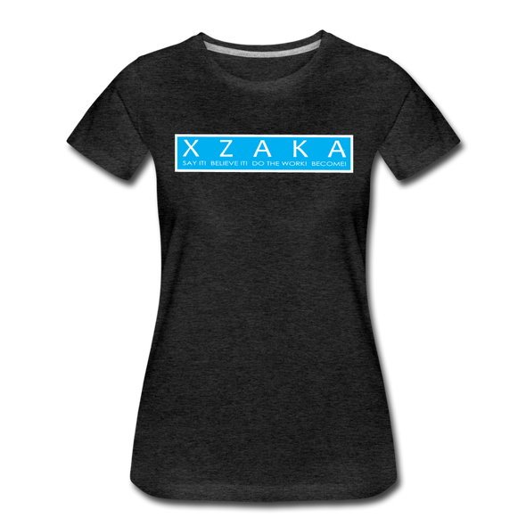 XZAKA - Women Motivational T-Shirt - W2263-3 - charcoal gray