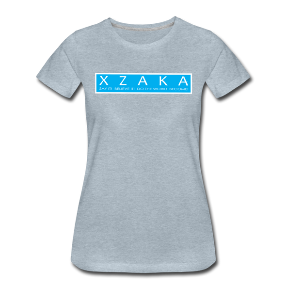 XZAKA - Women Motivational T-Shirt - W2263-3 - heather ice blue