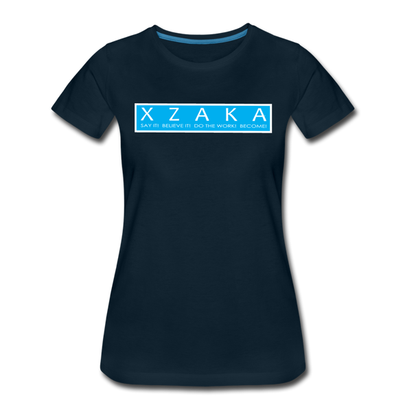 XZAKA - Women Motivational T-Shirt - W2263-3 - deep navy