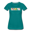 XZAKA - Women Motivational T-Shirt - W2263-4 - teal