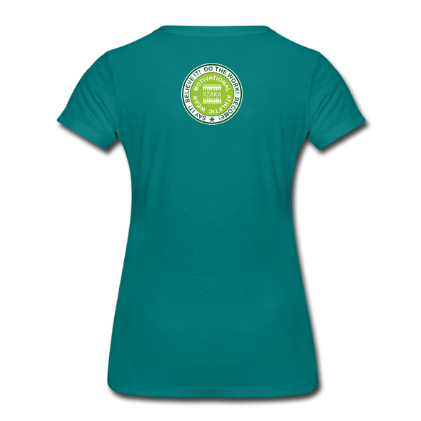 XZAKA - Women Motivational T-Shirt - W2263-4 - teal