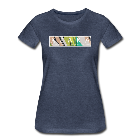 XZAKA - Women Motivational T-Shirt - W2263-4 - heather blue