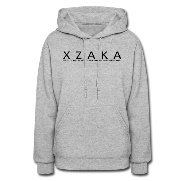 XZAKA Women Motivational Hoodie - W1423 - heather gray