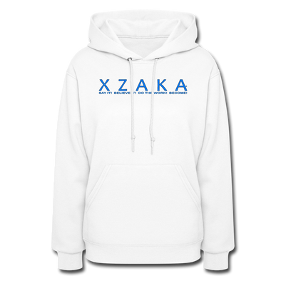 XZAKA Women Motivational Hoodie - W1424 - white