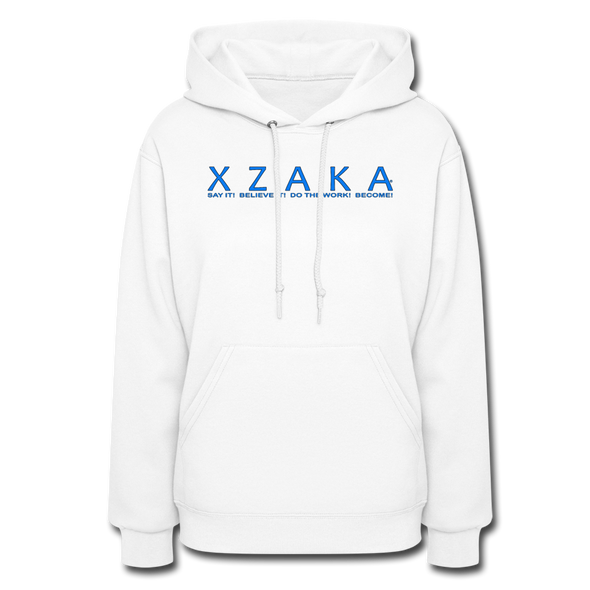 XZAKA Women Motivational Hoodie - W1424 - white