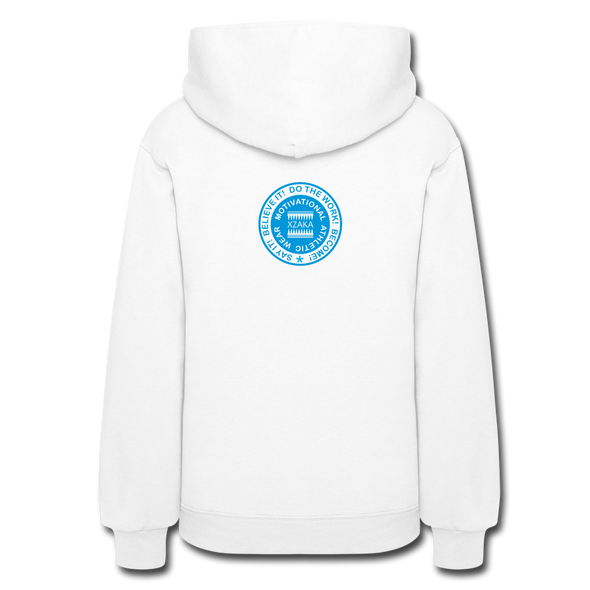 XZAKA Women Motivational Hoodie - W1424 - white