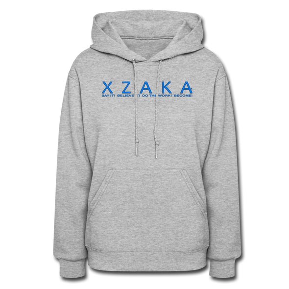 XZAKA Women Motivational Hoodie - W1424 - heather gray