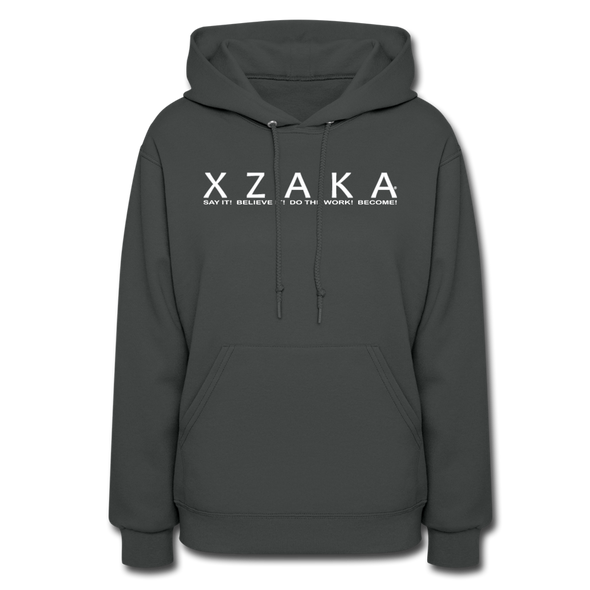 XZAKA Women Motivational Hoodie - W1425 - asphalt