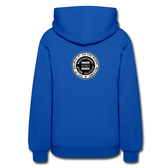 XZAKA Women Motivational Hoodie - W1425 - royal blue