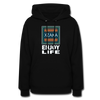 XZAKA Women "Enjoy Life" Motivational Hoodie - W1429 - black