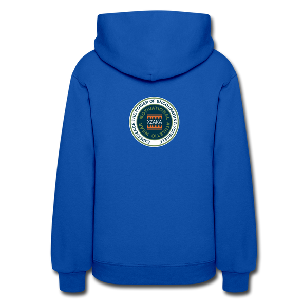 XZAKA Women "Enjoy Life" Motivational Hoodie - W1429 - royal blue