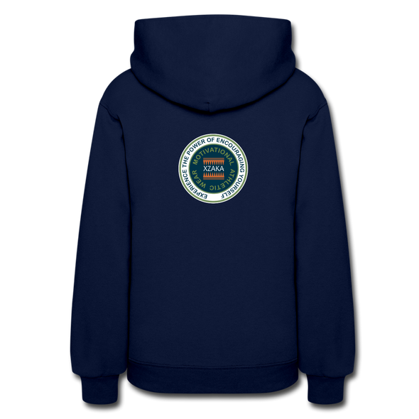 XZAKA Women "Enjoy Life" Motivational Hoodie - W1429 - navy