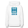 XZAKA Women "iSwim" Motivational Hoodie - W1431 - white