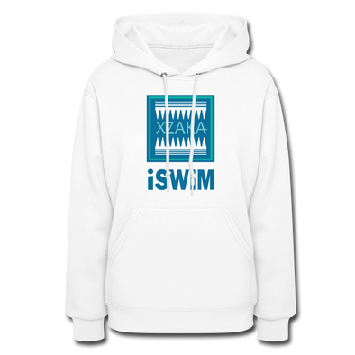 XZAKA Women "iSwim" Motivational Hoodie - W1431 - white