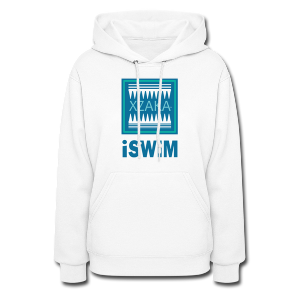 XZAKA Women "iSwim" Motivational Hoodie - W1431 - white