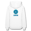 XZAKA Women "iSwim" Motivational Hoodie - W1431 - white