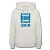 XZAKA Women "iSwim" Motivational Hoodie - W1431 - heather oatmeal