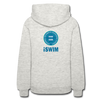 XZAKA Women "iSwim" Motivational Hoodie - W1431 - heather oatmeal