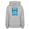 XZAKA Women "iSwim" Motivational Hoodie - W1431 - heather gray